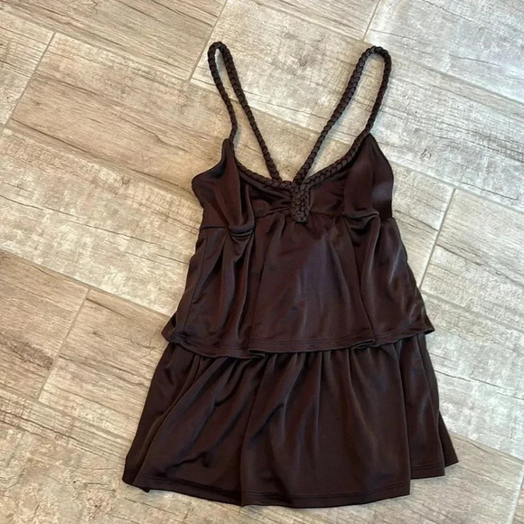 American rag brown layered halter top🔴 - Picture 2 of 2